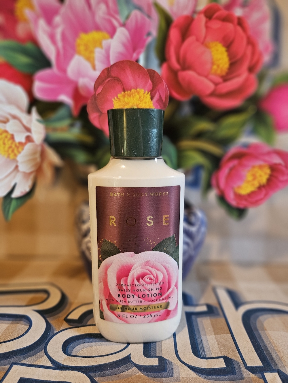 NWT Bath & Body Works Rose Body Care Set - Pink, Green, Gold - Picture 6 of 12